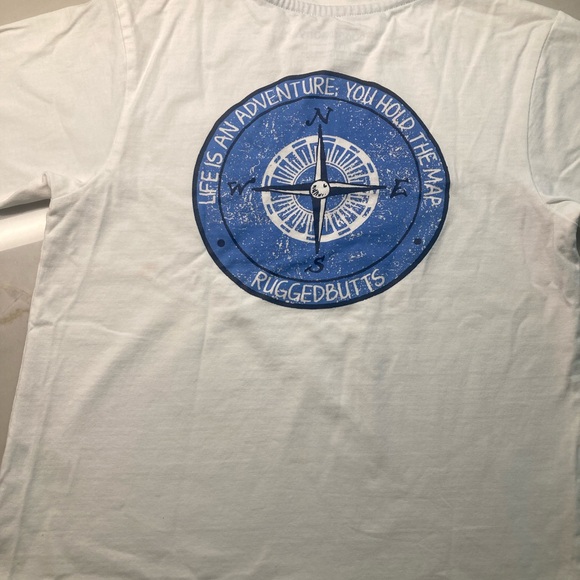 White ruggedbutts tshirt, size 4T/5 - Picture 2 of 3
